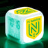 réveil alarme led football cadeau enfant homme fan FC NANTES