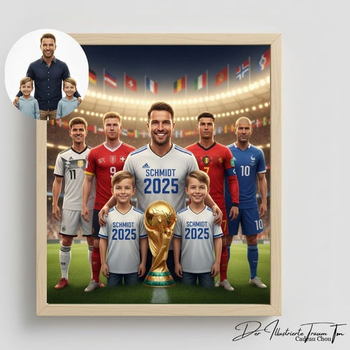 Magisches Porträt – Der Illustrierte Traum™ – Spezial für Fußballfans