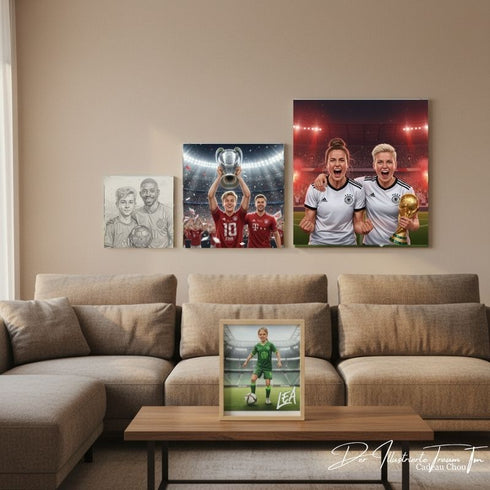 Magisches Porträt – Der Illustrierte Traum™ – Spezial für Fußballfans