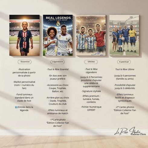 Portrait Magique – Le Rêve Illustré™ – Spécial Fans de Foot