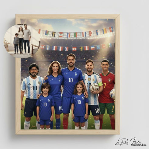 Portrait Magique – Le Rêve Illustré™ – Spécial Fans de Foot