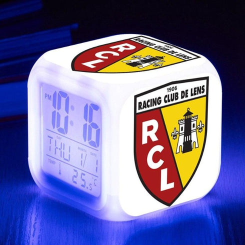 réveil alarme led football cadeau enfant homme fan CLUB LENS